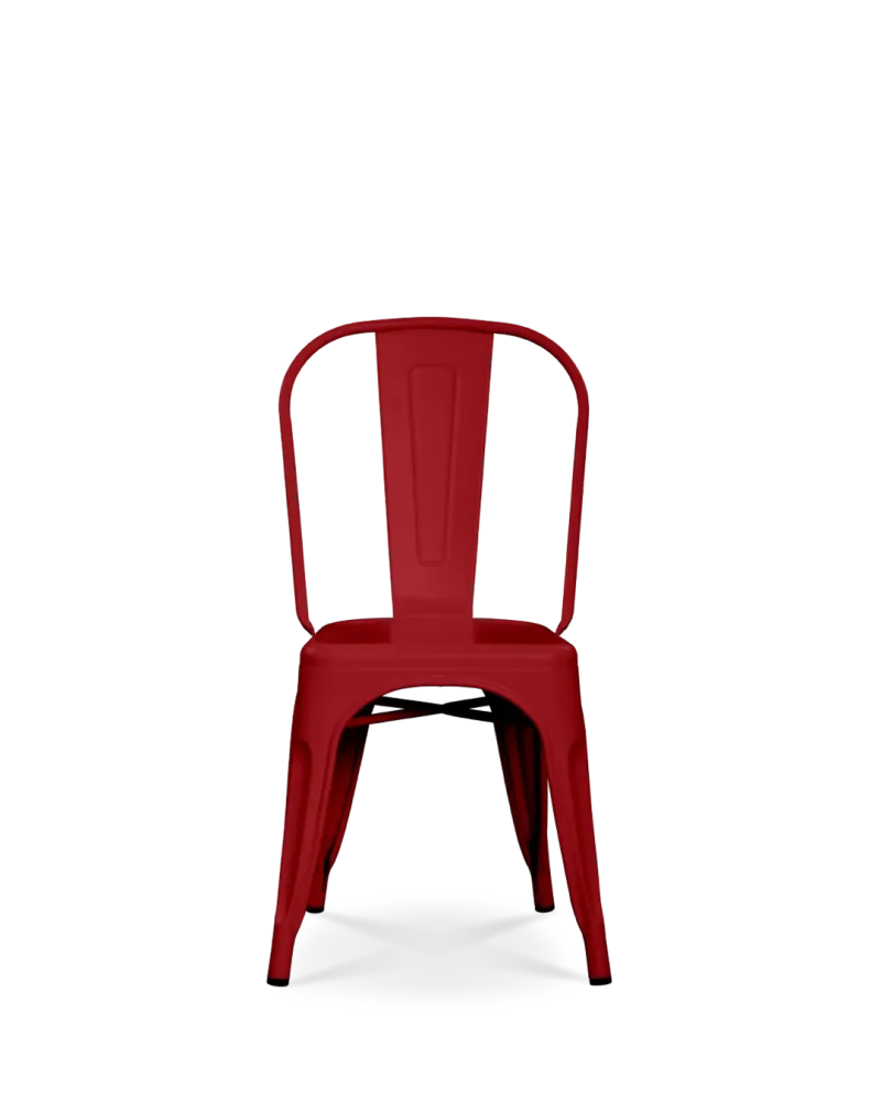 Sedia metallo Lix rosso
