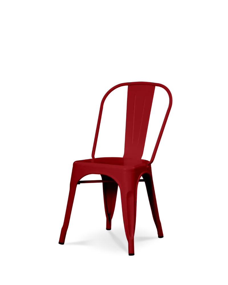 Sedia metallo Lix rosso