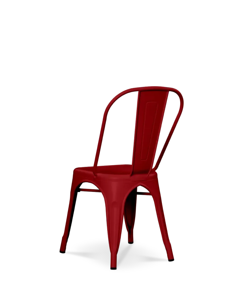 Sedia metallo Lix rosso