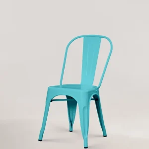Sedia metallo lix turchese