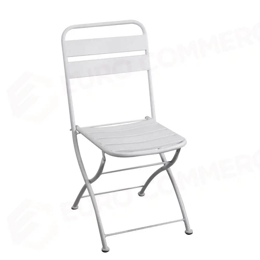SEDIA METALLO ROVIGO PIEGHEVOLE BIANCO CM44X53H45/86 - 6458670000 - VACCHETTI