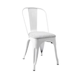 Sedia metallo seduta tessuto 37x48.5x84 $