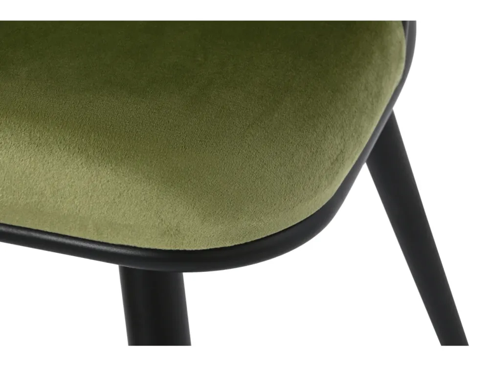 Sedia metallo e velluto verde vintage 60x66x84 cm - Item