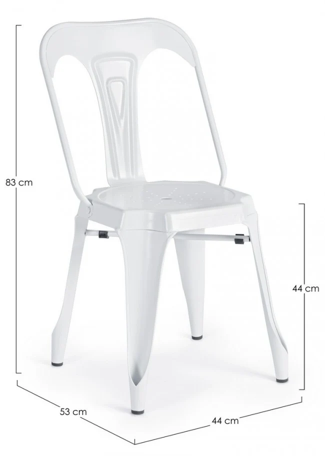 SEDIA MINNEAPOLIS BIANCO
