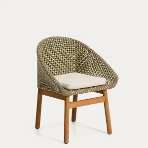 Sedia Olbia rattan sintetico e teak massiccio FSC 100 %