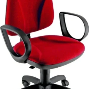 Sedia operativa TMTMI - con ruote - braccioli opzionali - ignifuga - rosso - Unisit