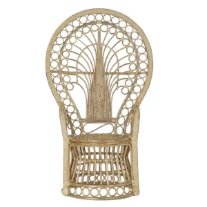 Sedia orientale rattan naturale