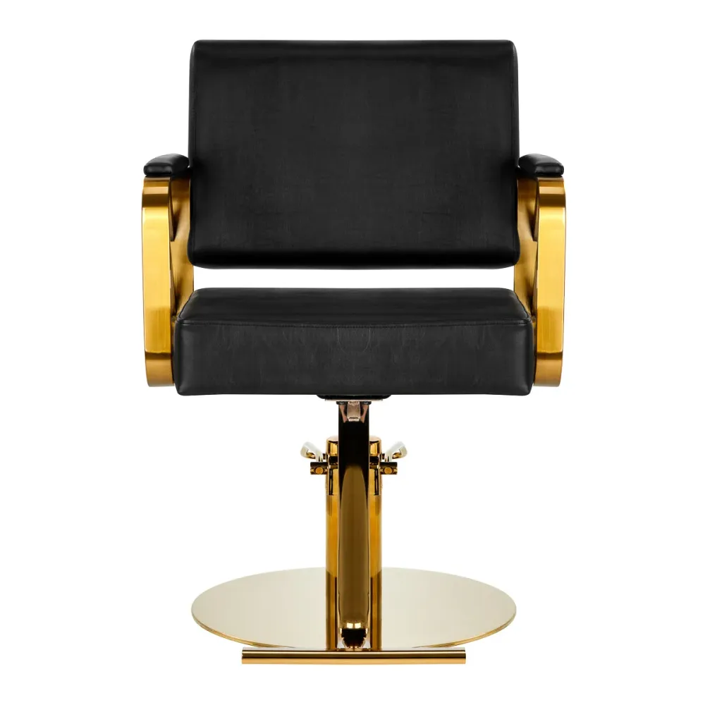 Sedia da parrucchiere Gabbiano Genua oro nero