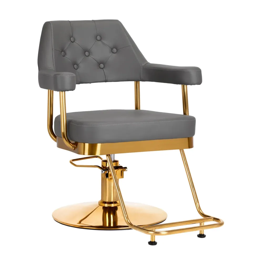 Sedia da parrucchiere Gabbiano Granda oro grigio
