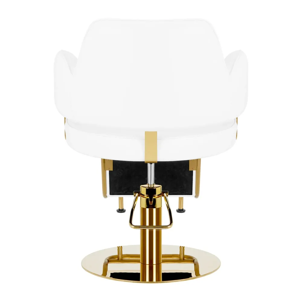 Sedia da parrucchiere Gabbiano Linz NQ Oro Bianco
