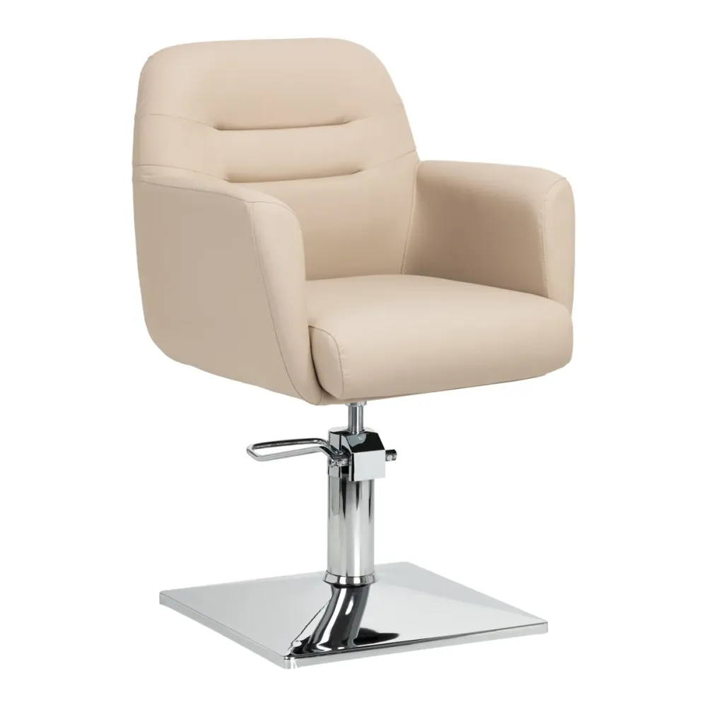 Sedia da parrucchiere Gabbiano Monaco beige