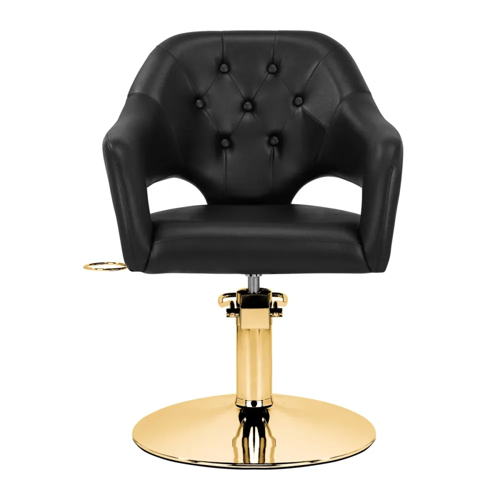 Sedia da parrucchiere Gabbiano Parma Oro Nero