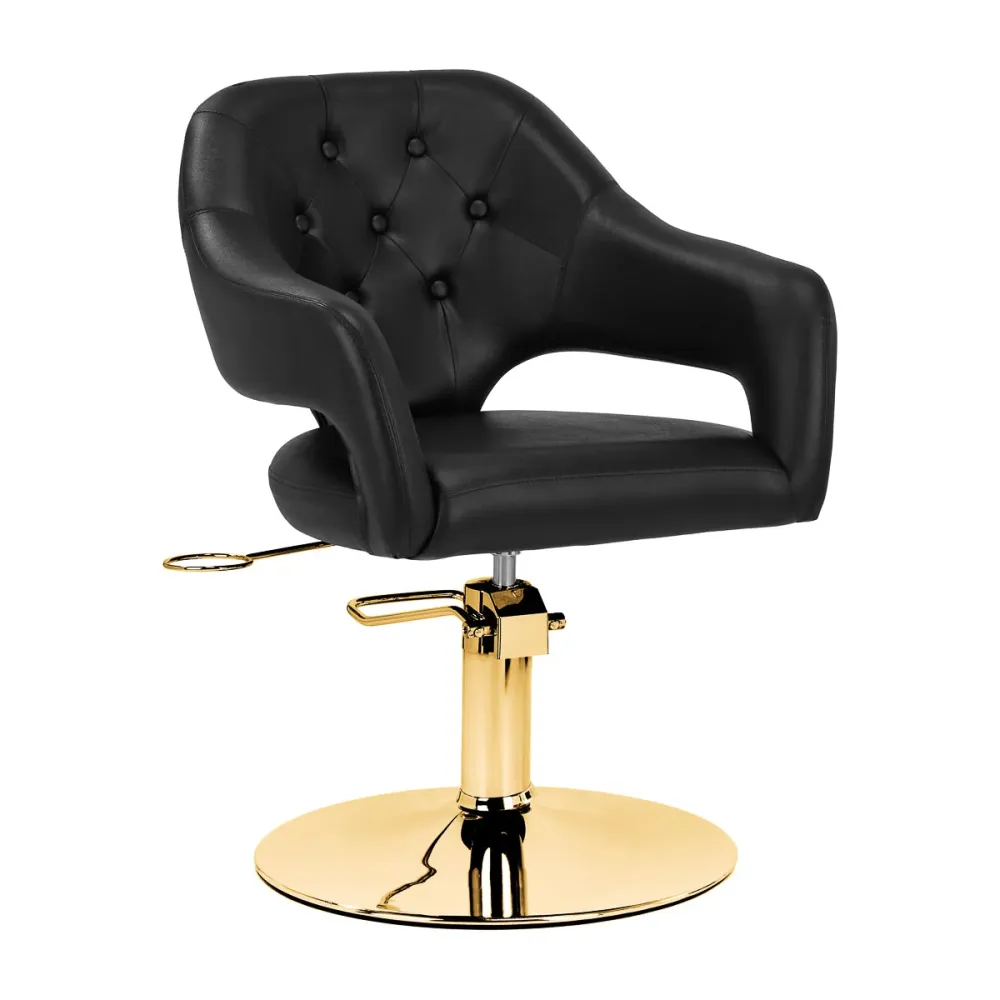 Sedia da parrucchiere Gabbiano Parma Oro Nero