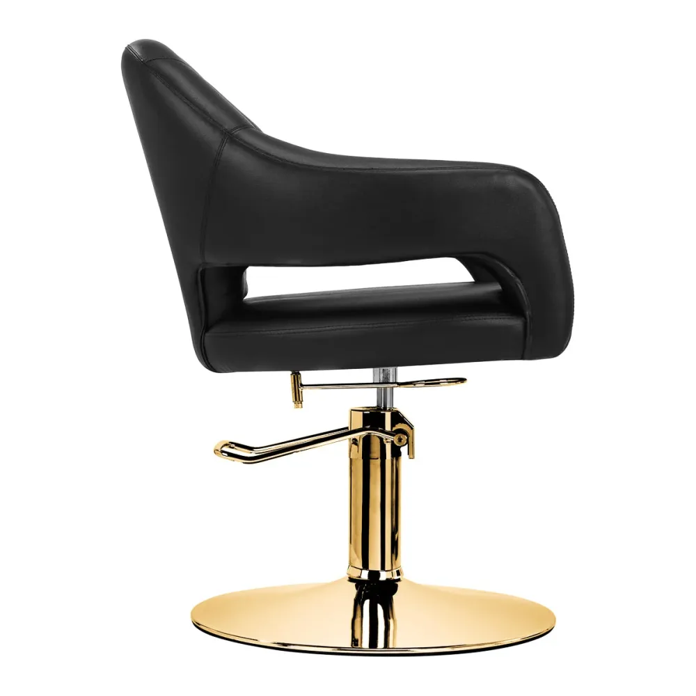 Sedia da parrucchiere Gabbiano Parma Oro Nero
