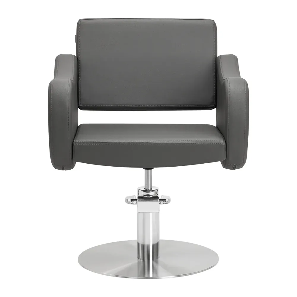 Sedia da parrucchiere Gabbiano Sewilla Grigio base INOX