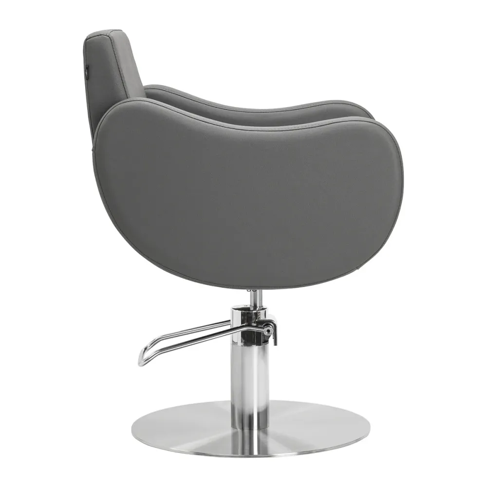 Sedia da parrucchiere Gabbiano Sewilla Grigio base INOX