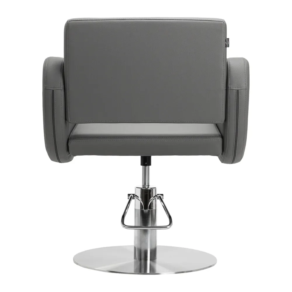 Sedia da parrucchiere Gabbiano Sewilla Grigio base INOX