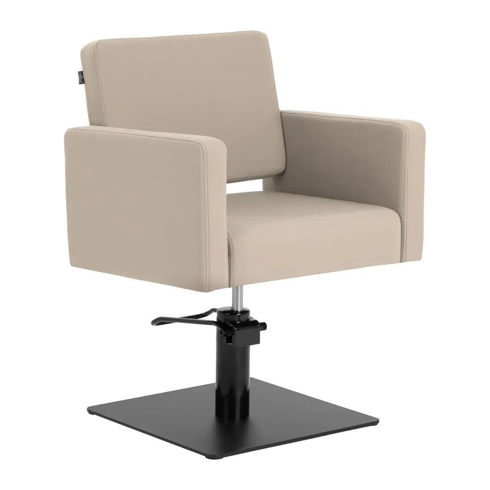 Sedia da parrucchiere Gabbiano Vitoria grigio-beige