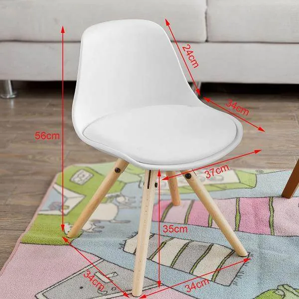 sedia per bambini | Altezza seduta 35 cm | sedia bianca