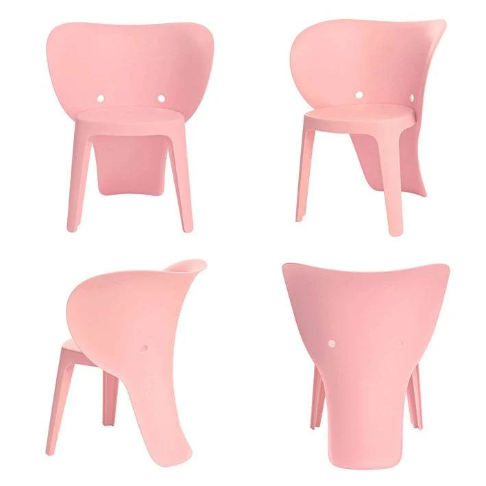 Sedia per bambini con schienale | sedia | Altezza seduta 32 cm | Elefante Rosa | Modello KMB12-Px2