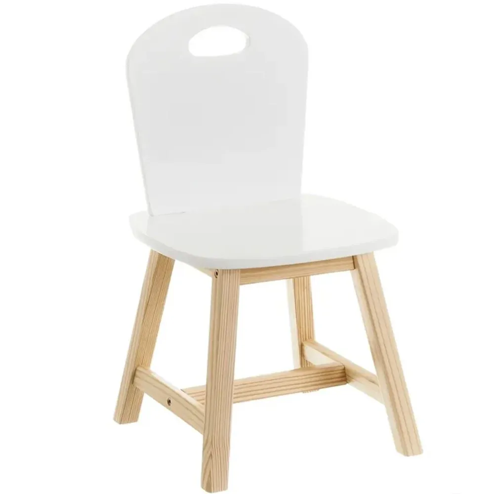 Sedia per Bambini Legno MDF con Seduta e Schienale Ergonomico 28 x 28 x 50 cm