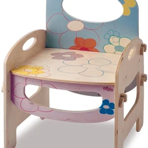 Sedia Per Bambino - Fiori Per Cameretta Legno