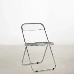 Sedia pieghevole acciaio cromato Luma