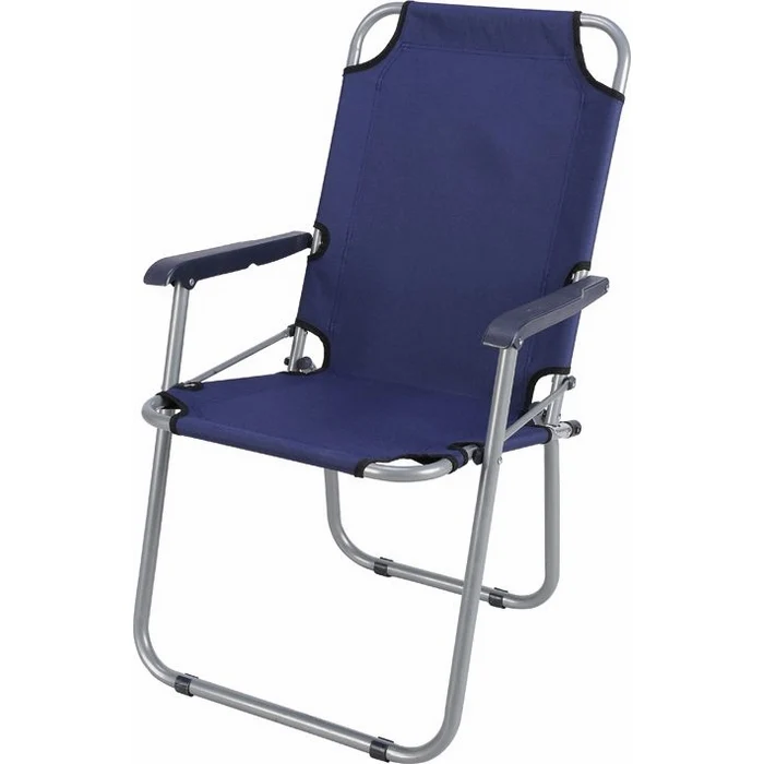 SEDIA PIEGHEVOLE ACCIAIO e PVC con braccioli colore BLU 65X55X44 PAPILLON