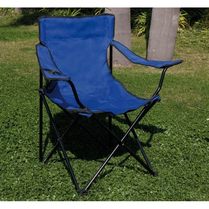 Sedia Pieghevole da Campeggio Acciaio Telo Pvc Blu 52X52X80 Cm Papillon