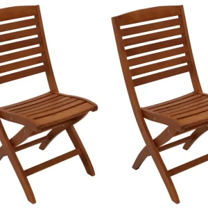 Sedia pieghevole CAPO, oliato eucalipto, 2 pezzi, certificata FSC®