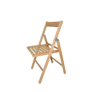 Sedia Pieghevole Legno Verniciato Noce- 4,0 Pz