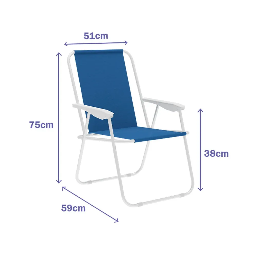 Sedia Pieghevole Marbueno Azzurro 59 x 75 x 51 cm