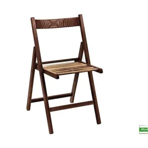 Sedia pieghevole noce 7 stecche m0784