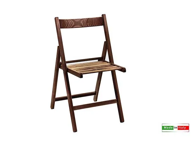 Sedia pieghevole noce 7 stecche m0784