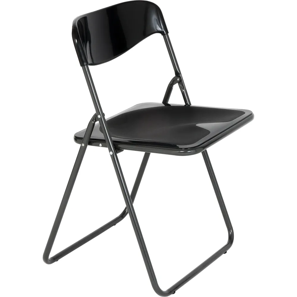 Sedia Pieghevole Poker Nero- 1,0 Pz