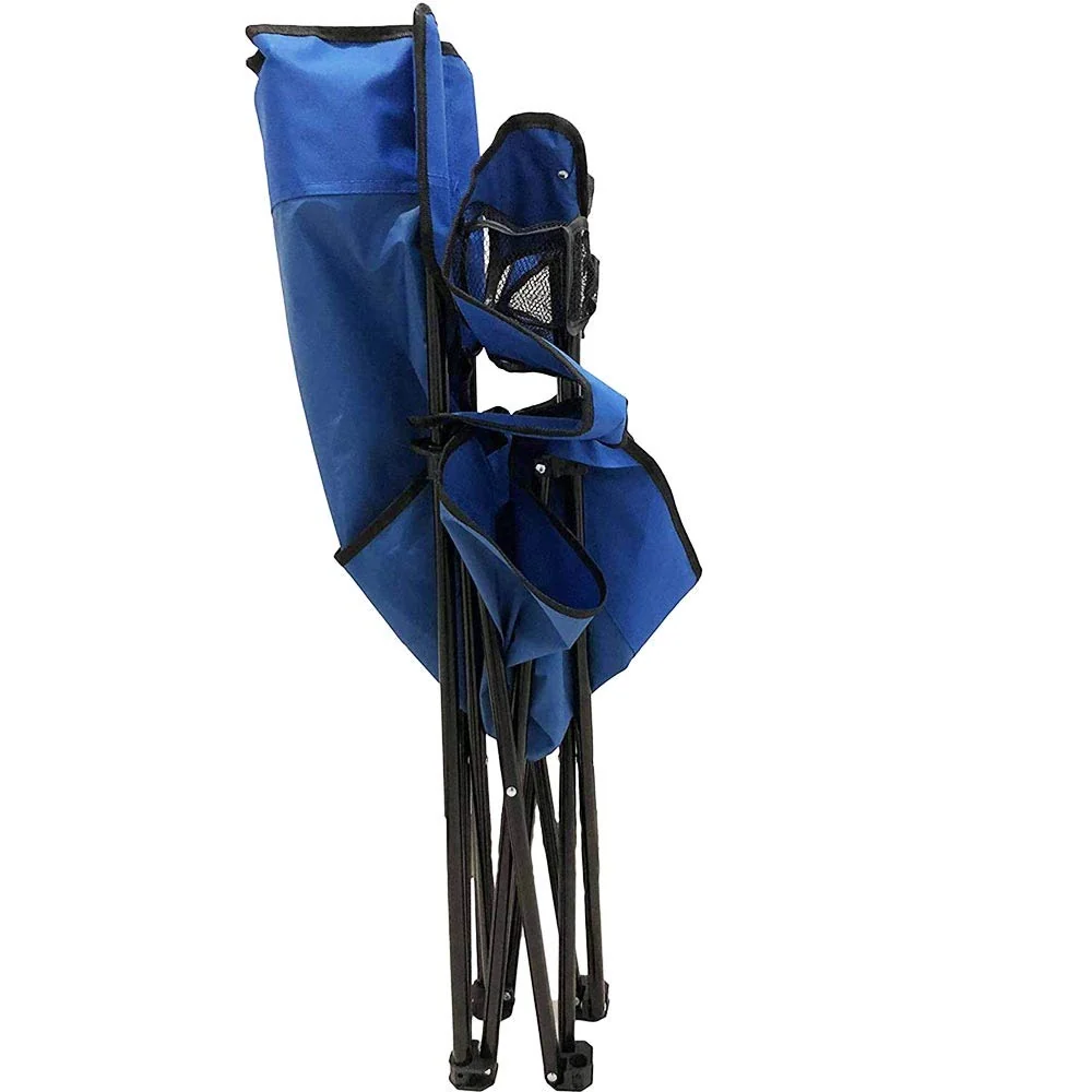 Sedia Pieghevole Richiudibile Chiusura Ombrello Campeggio Spiaggia Mare Blu