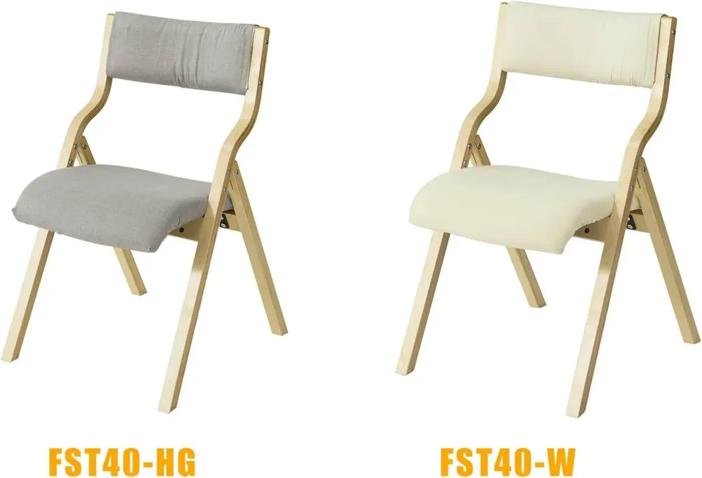 sedia pieghevole | Sedia da cucina | Sedia da scrivania per bambini | Bianco FST40-W