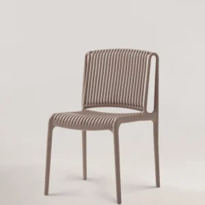 Sedia di plastica elpis asino marrone