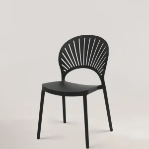 Sedia di plastica di eugenia nera