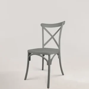 Sedia di plastica hebe grigio