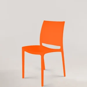 Sedia di plastica thalia arancione