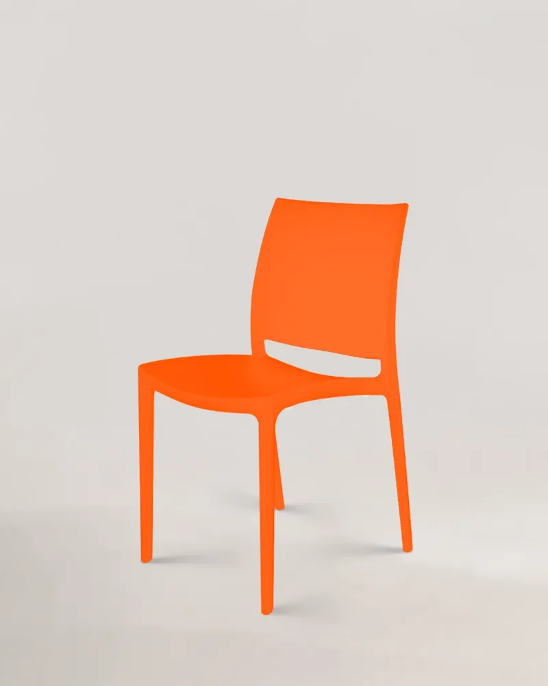 Sedia di plastica thalia arancione