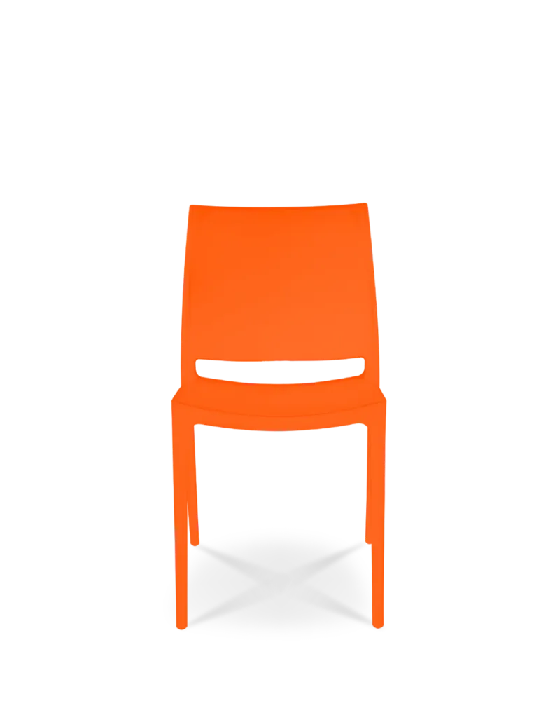 Sedia di plastica thalia arancione