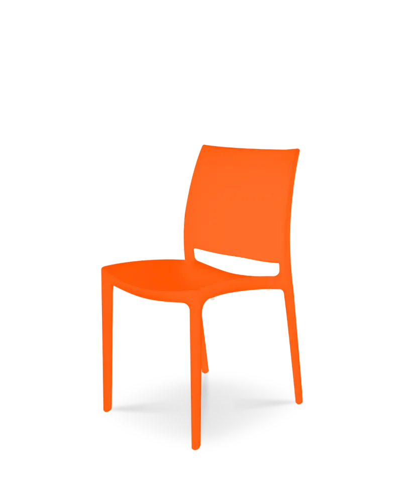Sedia di plastica thalia arancione