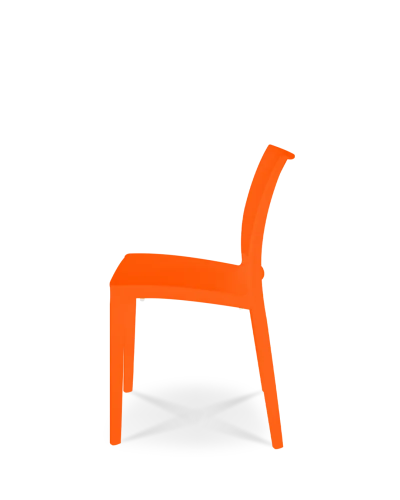 Sedia di plastica thalia arancione
