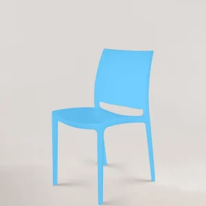Sedia di plastica thalia blu blu