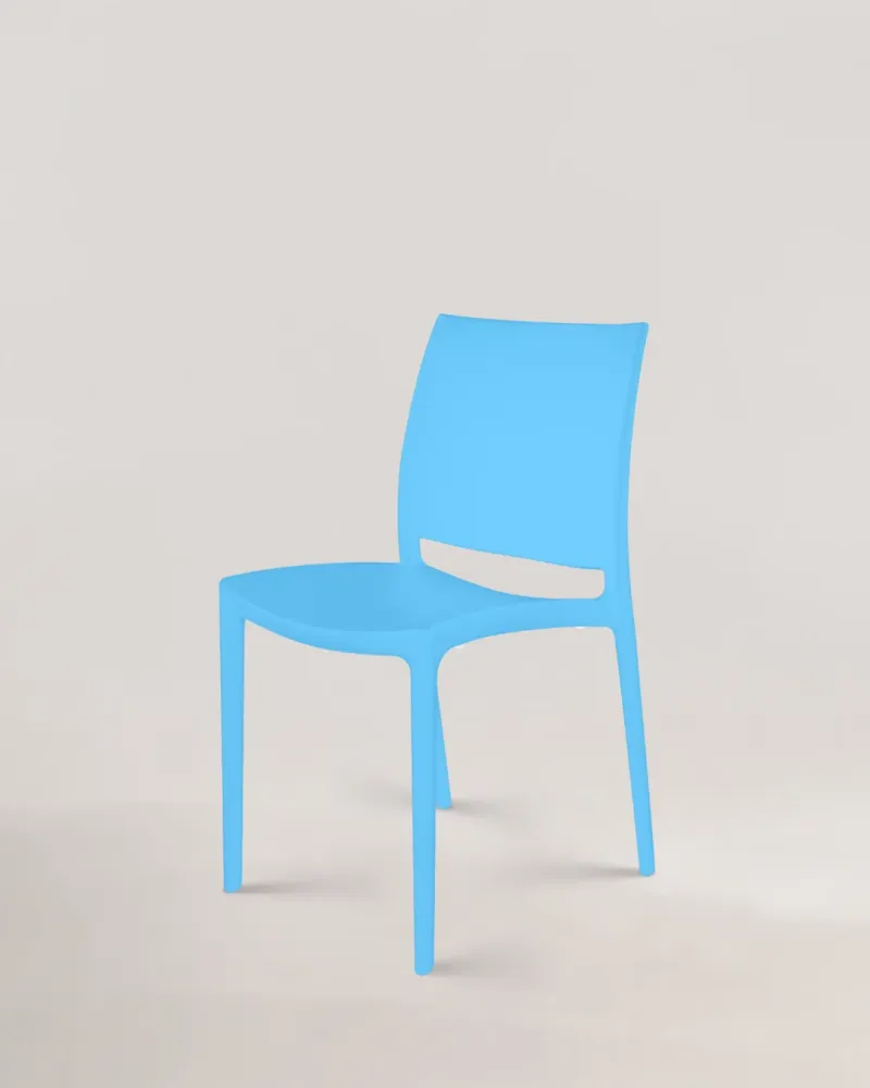 Sedia di plastica thalia blu blu