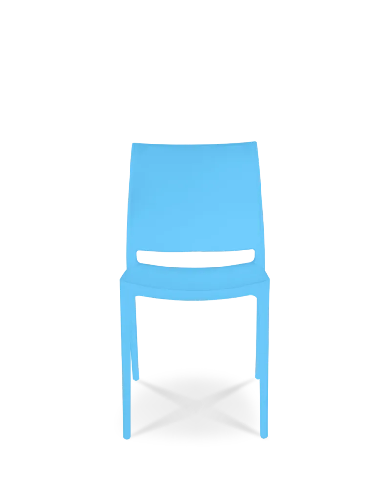 Sedia di plastica thalia blu blu