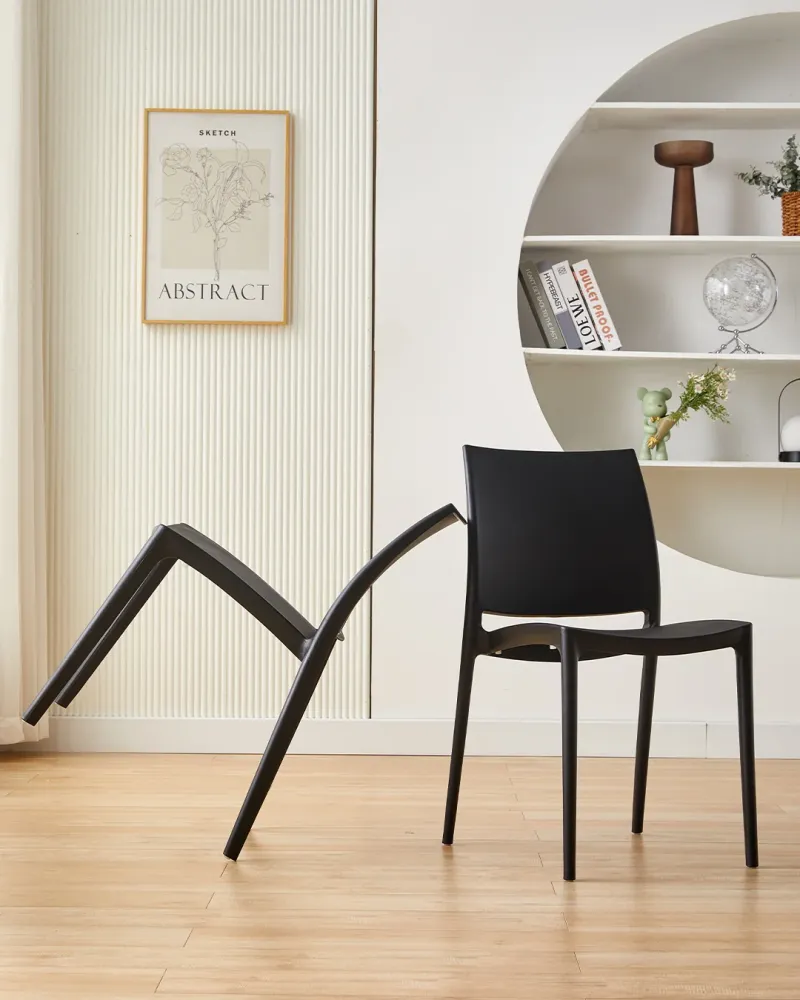 Sedia di plastica thalia kaki