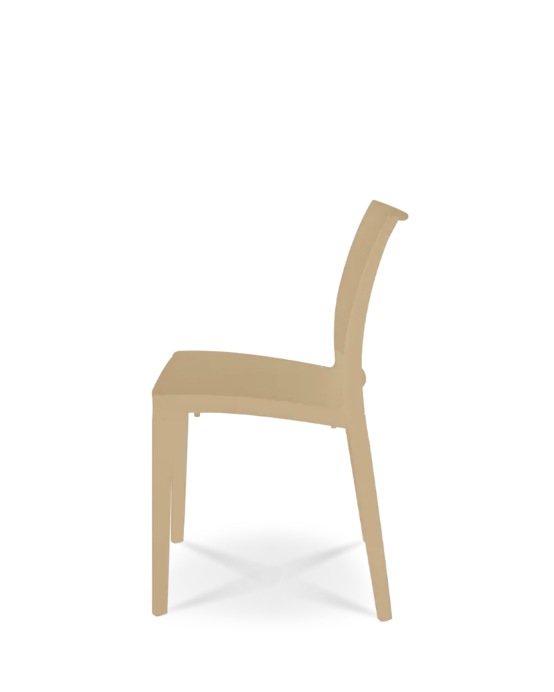 Sedia di plastica thalia kaki